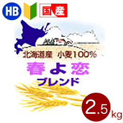 強力粉 春よ恋ブレンド 北海道産パン用小麦粉 2.5kg