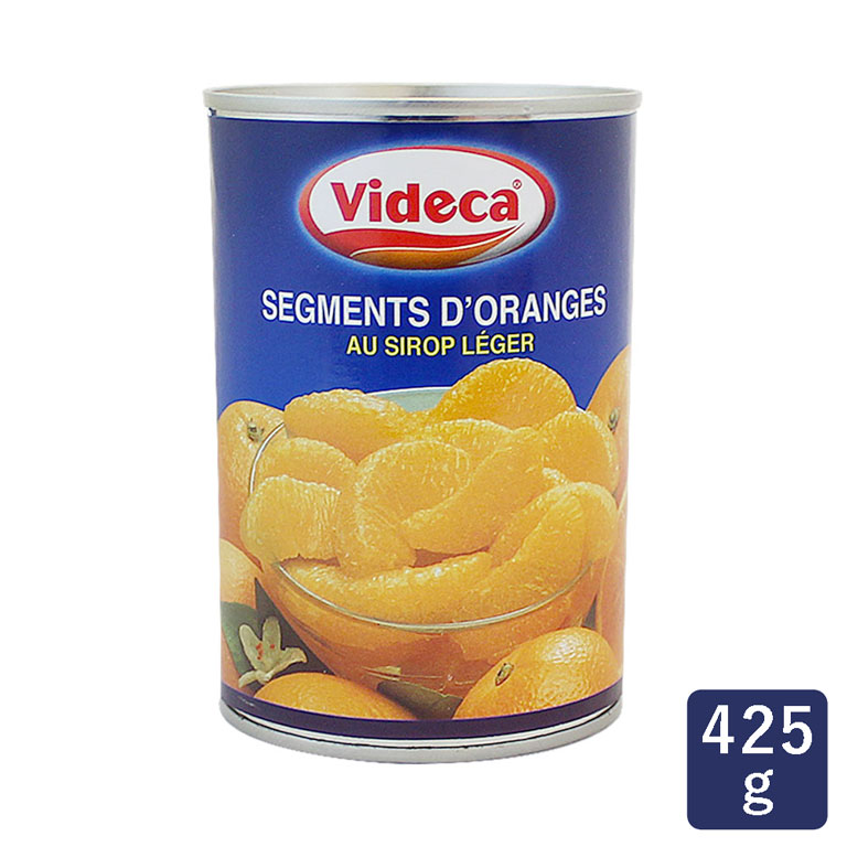 オレンジセグメント VIDECA 425g 缶詰 ビデカ__