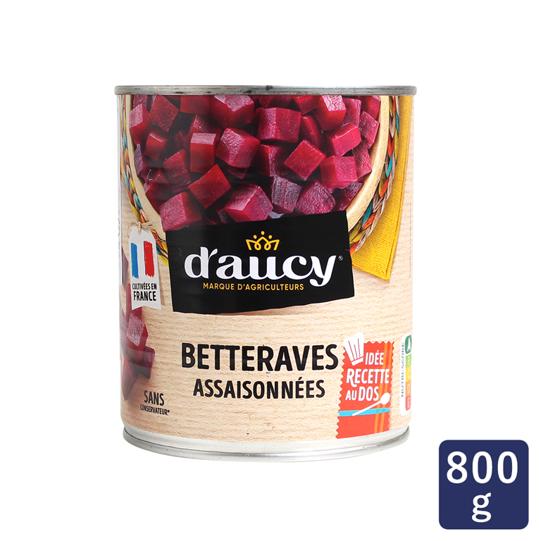 ドーシー（D’AUCY）ベトラーヴルージュ （赤ビーツダイスカット）800g ビーツ__