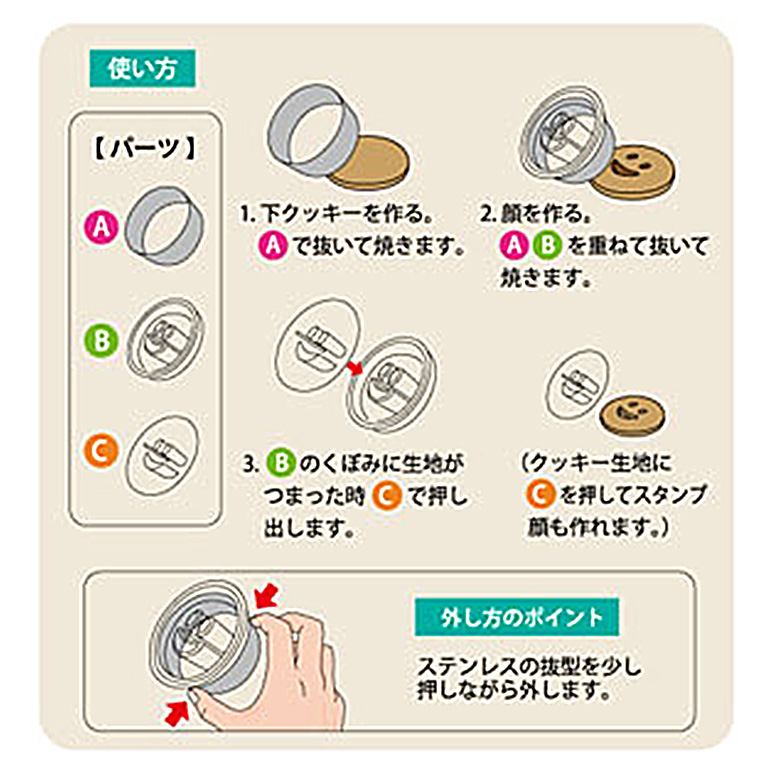 抜型 にこにこフェイス かぼちゃ TC クッキー型 ハロウィン__ 【ママパンWEB本店】小麦粉と優れた食材をそろえるお店
