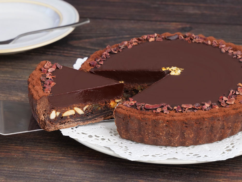 口どけの良い濃厚でビターな大人のチョコレートタルト～タルト