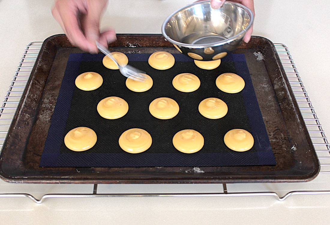 シュー生地焼成