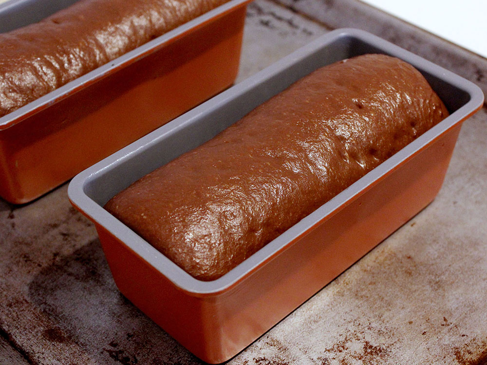 パウンド型で焼くワンローフチョコレートパン