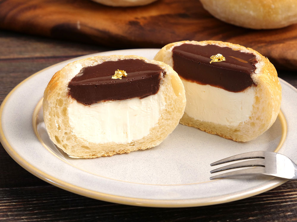 マスカルポーネとガナッシュの贅沢プティ パン ア ラ クレーム